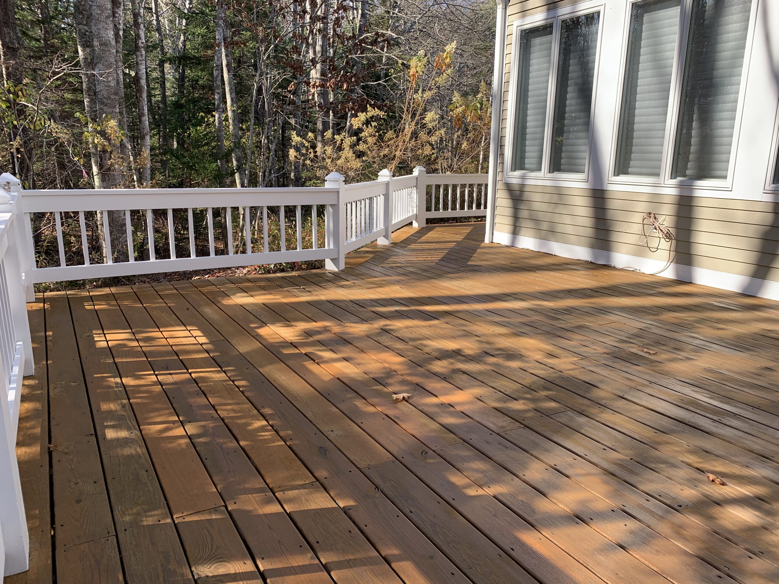 Pressure treated decking