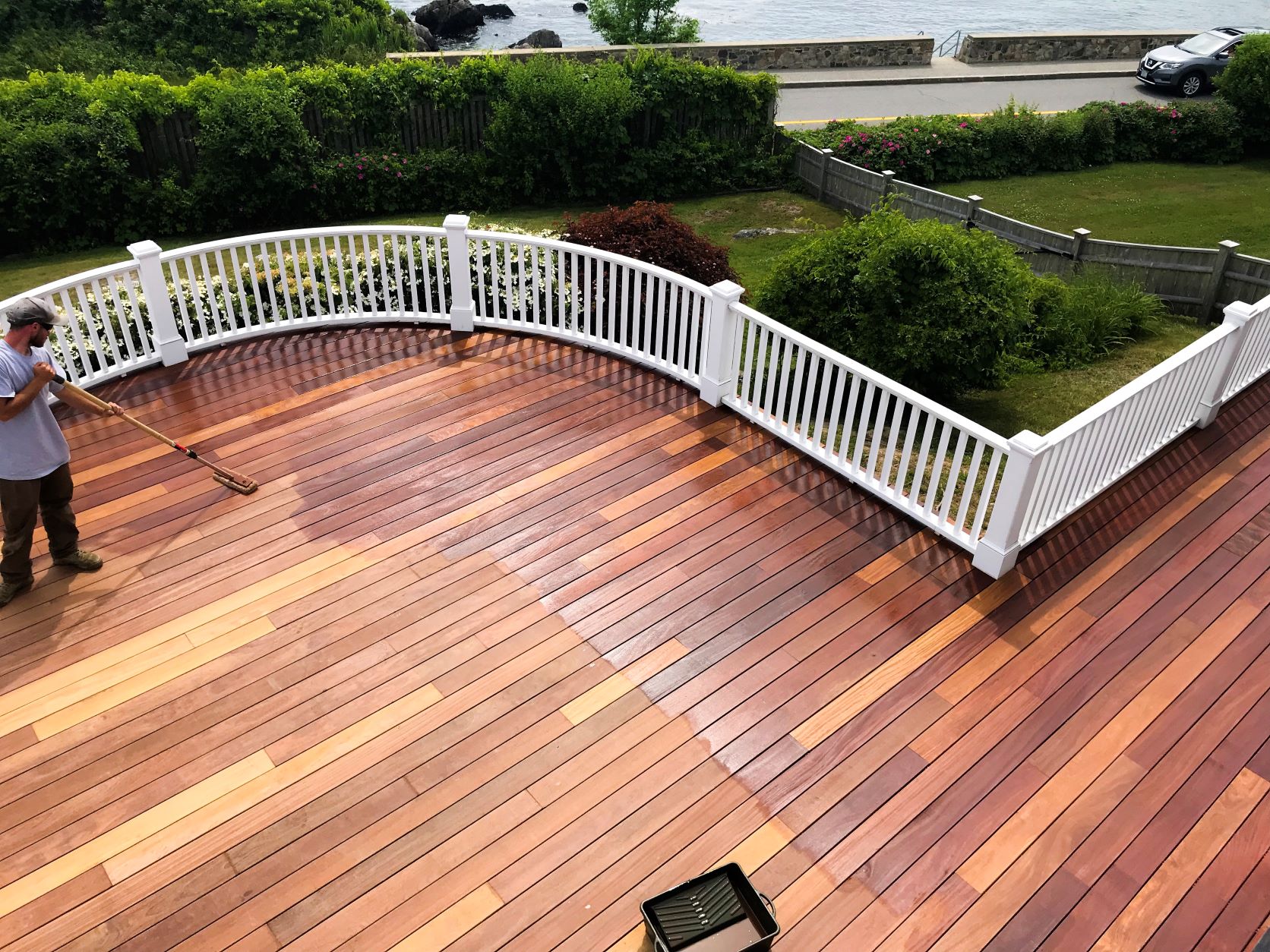 Deck Restoration Staining Services In Southern Maine